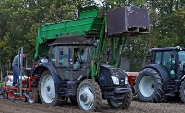 Plantermachine met plantdak (dubbelnet)